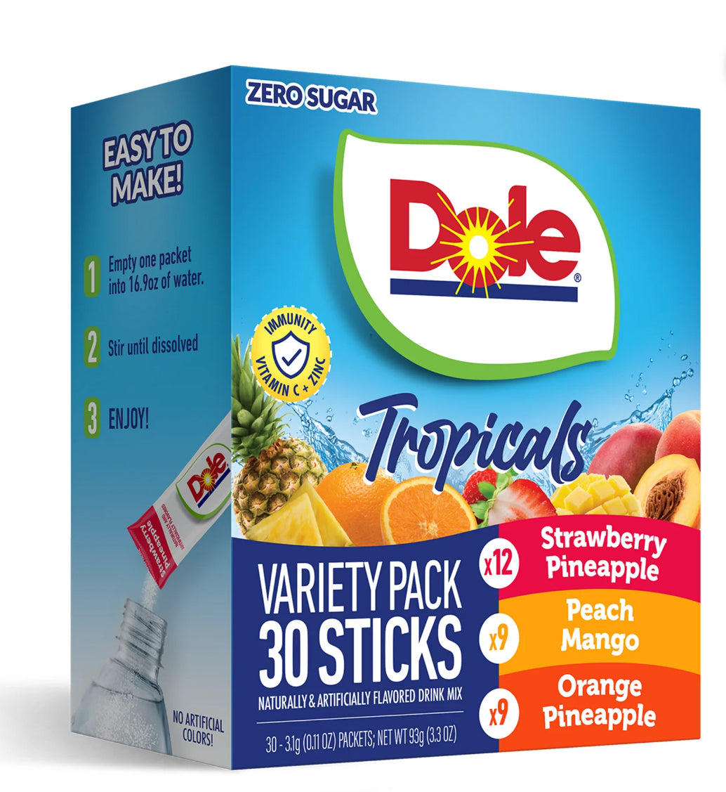 Dole Fruit Drink Mix Variety Pack 30ct