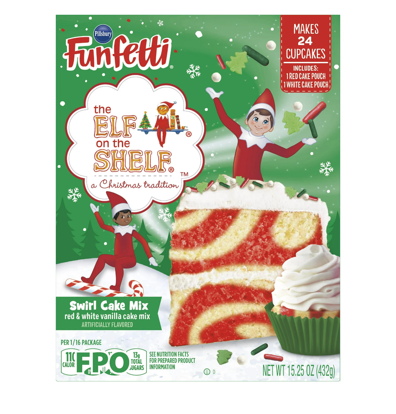 Funfetti Elf On The Shelf Cake Mix