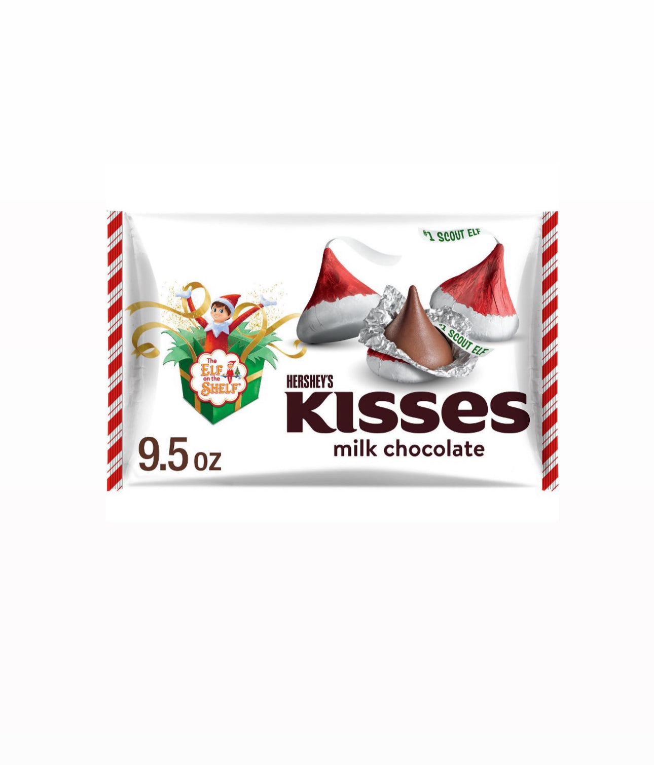 HERSHEY'S KISSES Christmas Chocolate Elf on the Shelf Laydown Bag - 9.5oz