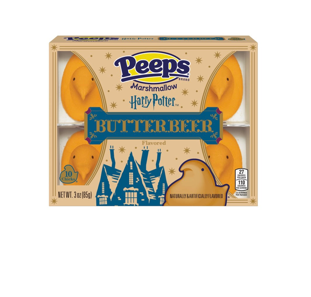 PEEPS, HARRY POTTER Butterbeer Flavored Marshmallow Chicks,10ct (3.0oz)
