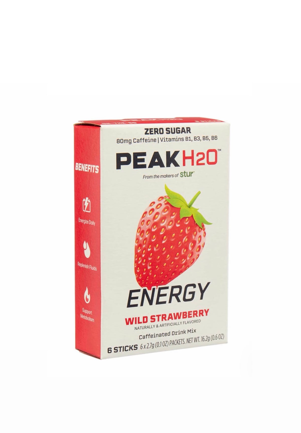 Peak H20 Energy Pouches Wild Strawberry