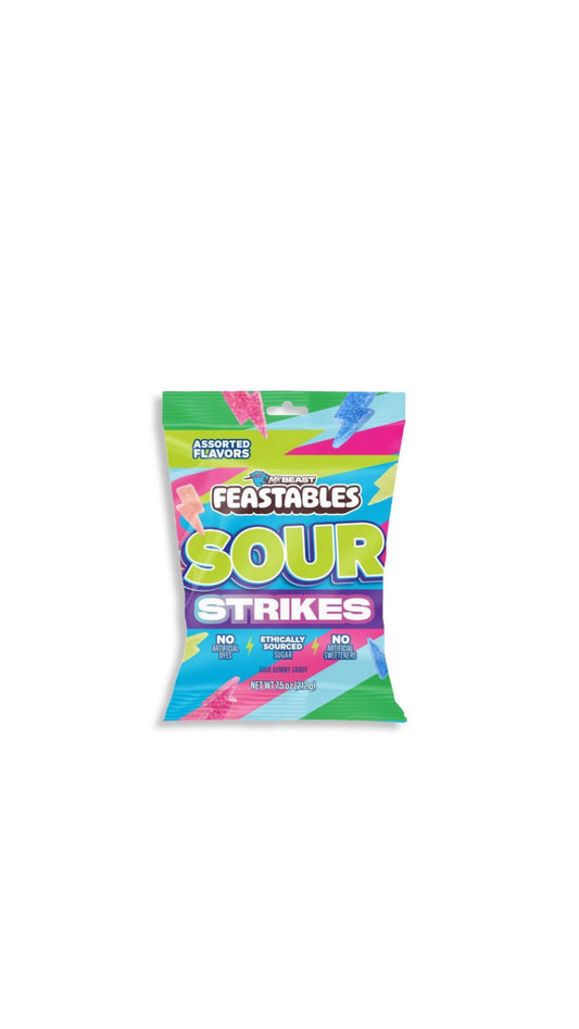 Feastables Sour Strikes Assorted Sour Gummies