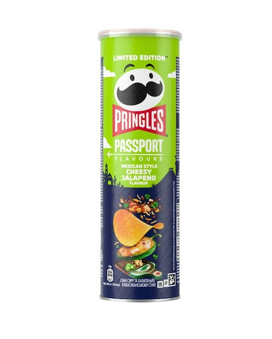 Limited Edition Pringles Passport Mexican Style Cheesy Jalapeño (From UK) 165g