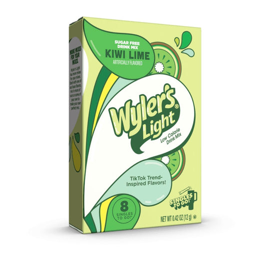 Wyler's Light Watertok Fun Flavor, Kiwi Lime, To Go Pack, 1 Flavor, 0.42 oz., 8 Count