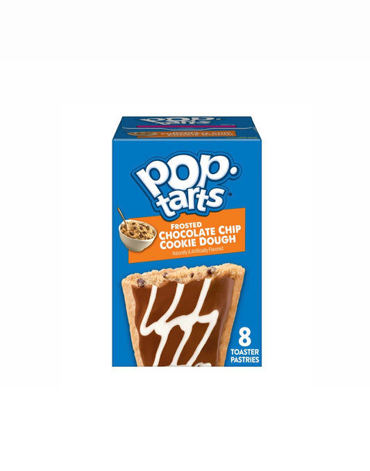 Pop-Tarts Frosted Chocolate Chip Cookie Dough Toaster Pastries, Breakfast Foods, Shelf-Stable, 13.5 oz (8 Count)