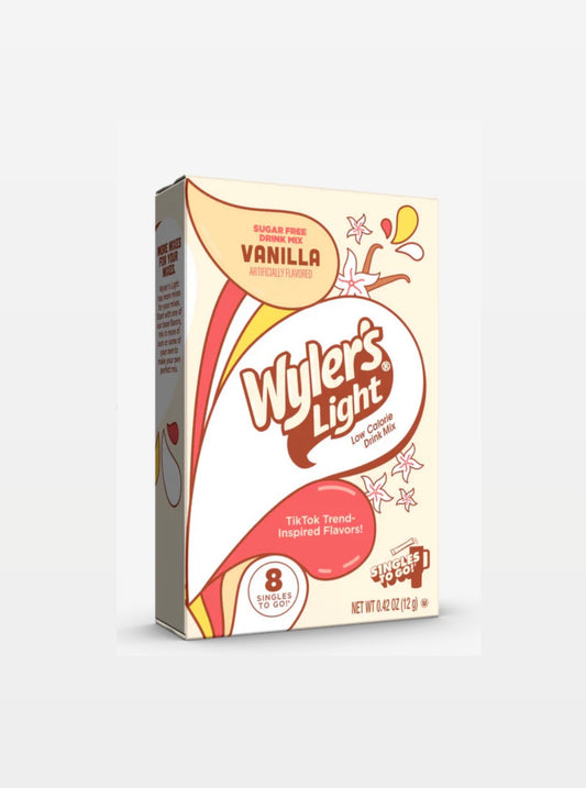 Wyler's Light Watertok Fun Flavor, Vanilla, To Go Pack, 1 Flavor, 0.42 oz., 8 Count