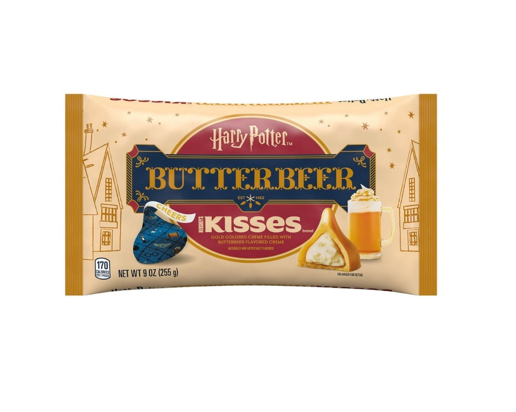 HERSHEY'S KISSES Butterbeer Flavored, Easter Candy Bag, 9 oz