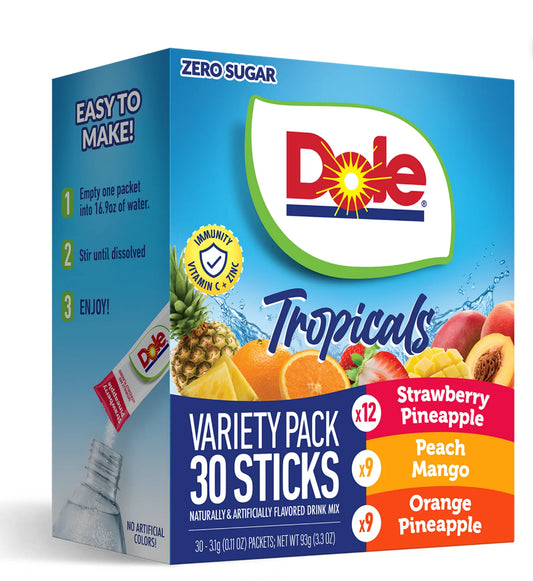 Dole Fruit Drink Mix Variety Pack 30ct