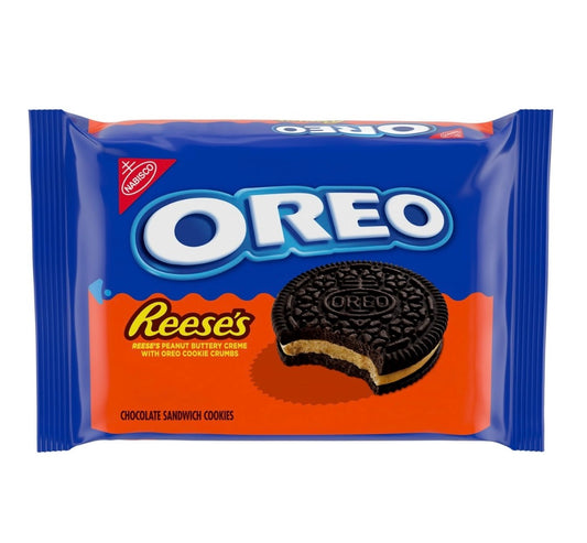 OREO REESE'S Peanut Buttery Creme Chocolate Sandwich Cookies, 12.35 oz