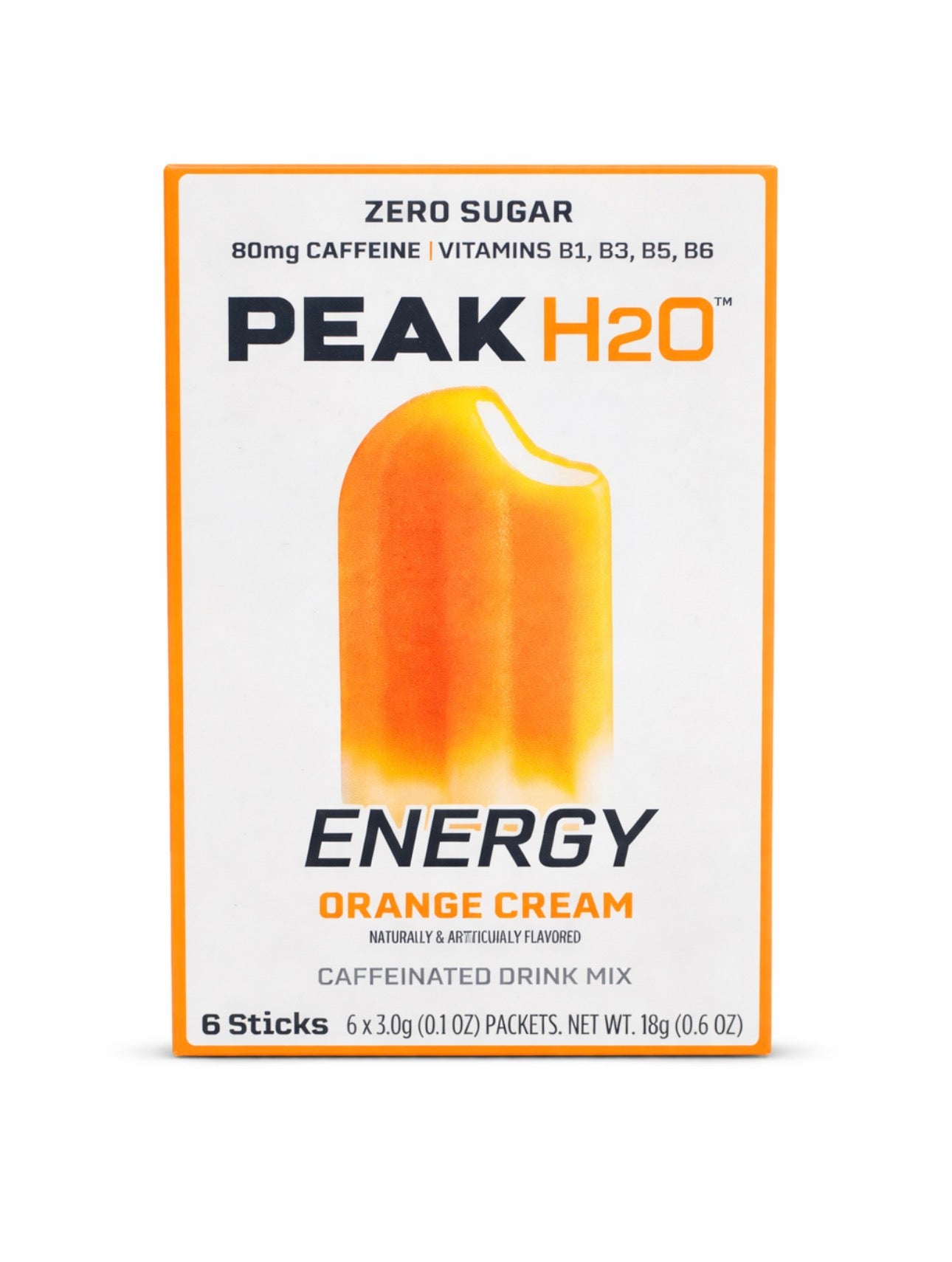 Peak H20 Orange Cream Energy Drink Mix