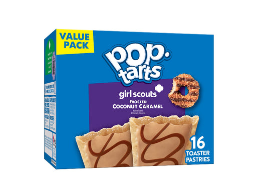 Pop-Tarts Frosted Coconut Caramel Toaster Pastries,, 27 oz (16 Count)