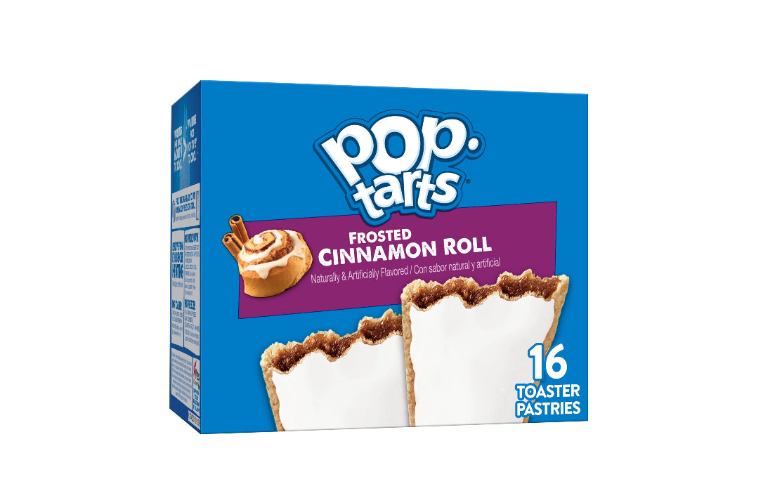 Pop-Tarts Frosted Cinnamon Roll Toaster Pastries, Breakfast Foods, Shelf-Stable, 27 oz (16 Count)