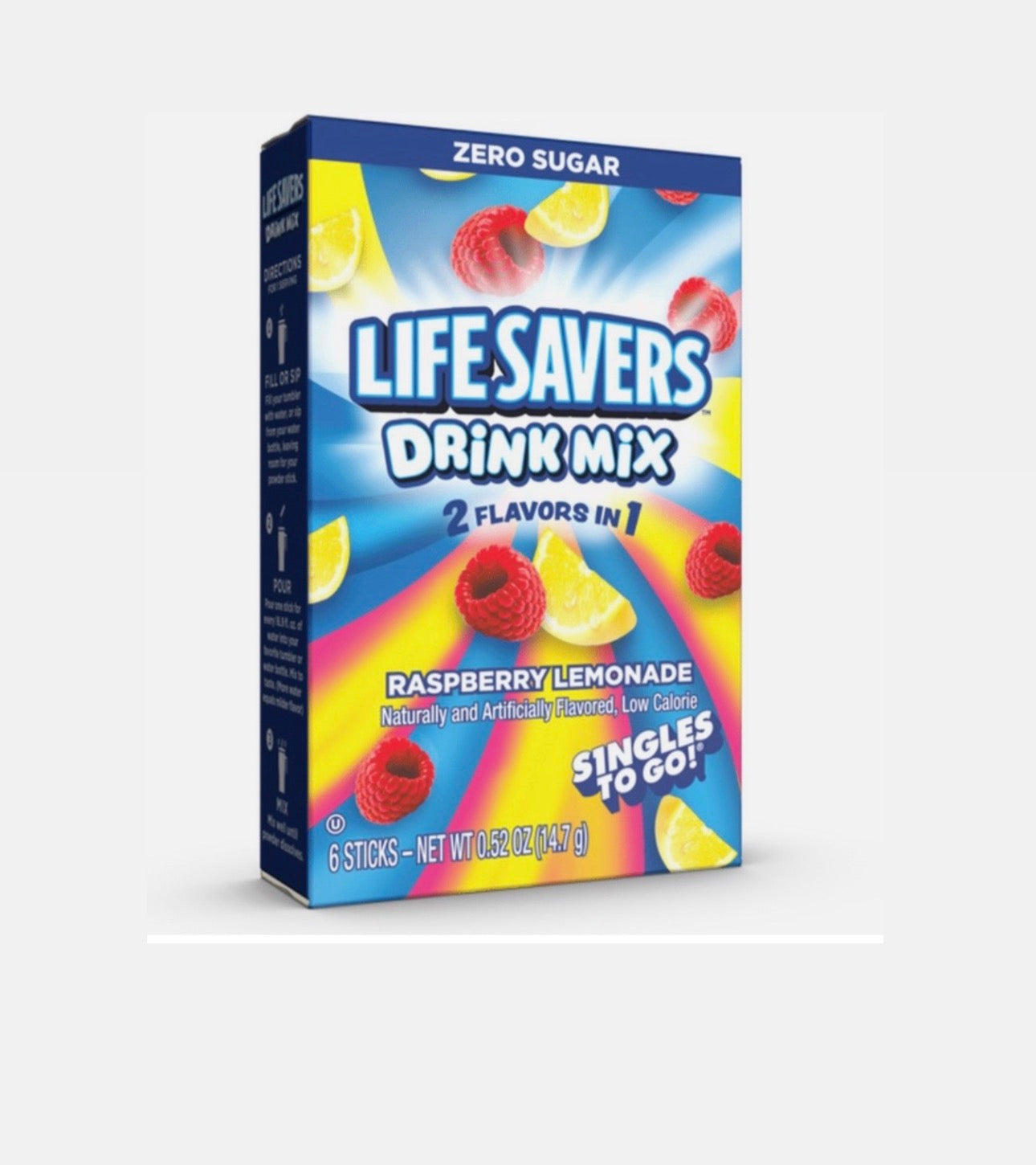 Lifesavers 2 Flavours in 1 Drink mix Raspberry Lemonade