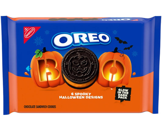 OREO Orange Creme Chocolate Sandwich Cookies, Limited Edition, Halloween Cookies, 18.71 oz