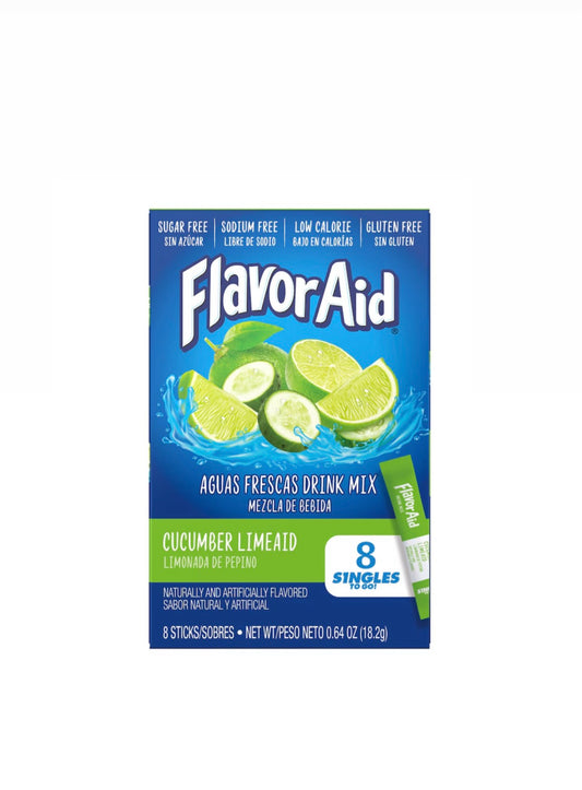 Flavor Aid Cucumber Limeade Drink Mix, 8-ct. Box