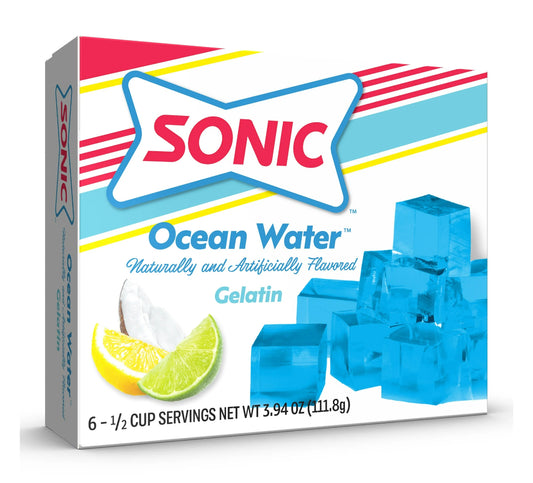 Sonic Ocean Water Gelatin Mix Jello