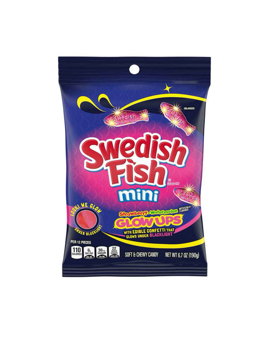 Swedish Fish Glow ups Glow in the Dark Candy