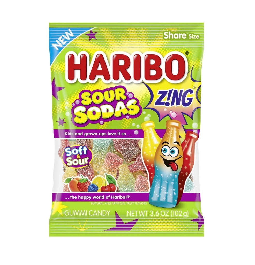 HARIBO SOUR SODA GUMMIES 3.6OZ