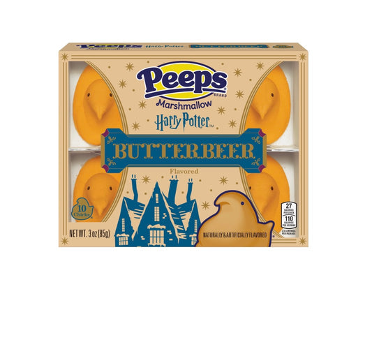 PEEPS, HARRY POTTER Butterbeer Flavored Marshmallow Chicks,10ct (3.0oz)