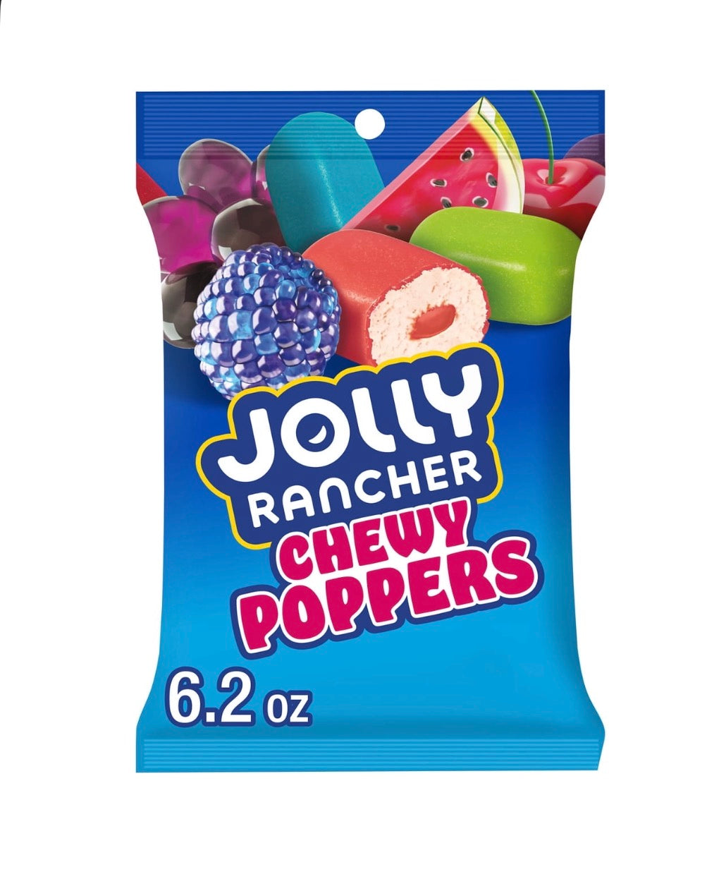 JOLLY RANCHER Chewy Poppers Original Fruit Flavored Candy Bag, 6.2 oz