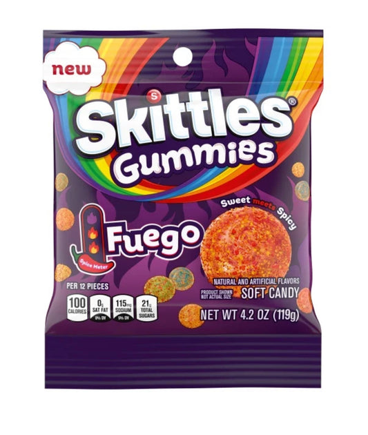 Skittles Gummies Fuego Gummy Candy - 4.2 oz Bag