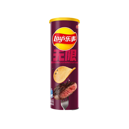 Lays Stacks Black Pepper Steak from China