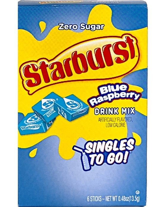 Starburst Drink Mix Blue Raspberry Flavour – Sugar Rush Barrie